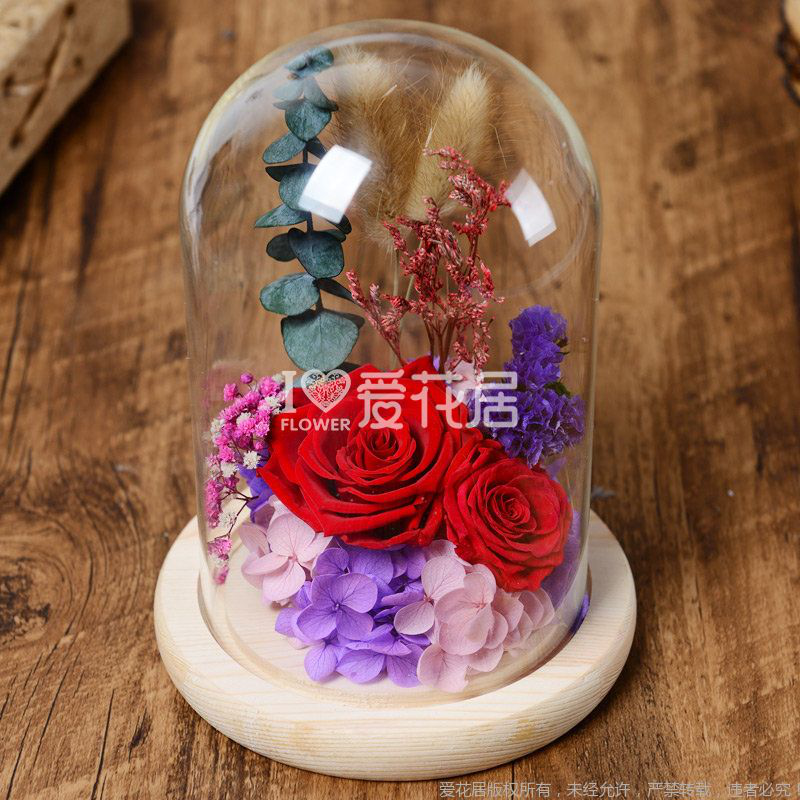 红玫瑰永生花